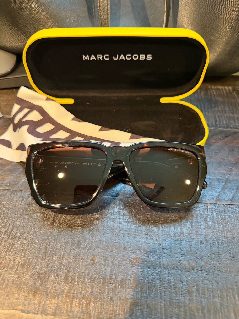 Marc Jacobs Black Oversized Square Sunglasses